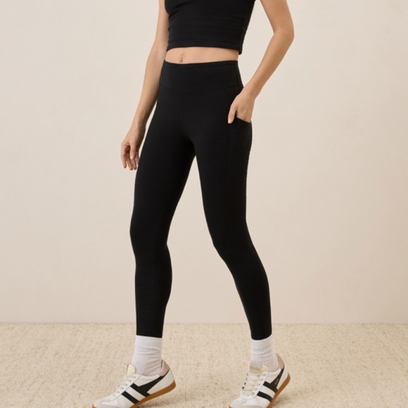 Pact Pants - Pact Organic Cotton Black Leggings